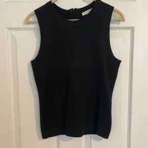 Black sleeveless NYCO top
